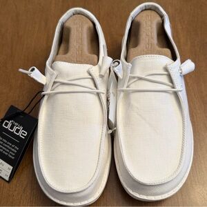 Wendy Chambray White Shoes